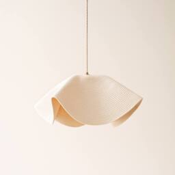 CGC Lighting Flora 64cm Cream Floppy Fabric Lampshade - thumbnail 5