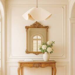 CGC Lighting Flora 64cm Cream Floppy Fabric Lampshade - thumbnail 3