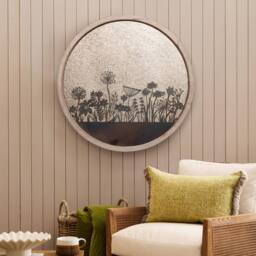 Voyage Maison Fleur Et Faune Circle Antique Mirror in Beige - thumbnail 6