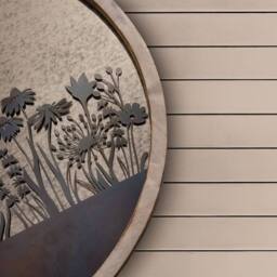 Voyage Maison Fleur Et Faune Circle Antique Mirror in Beige - thumbnail 5
