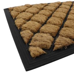 JVL Comfort Tuffscrape Door Mat, 40x70cm, Diamond Grid in Brown - Size: 40 cm x 70 cm - thumbnail 2