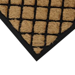 JVL Comfort Tuffscrape Door Mat, 40x70cm, Diamond Grid in Brown - Size: 40 cm x 70 cm - thumbnail 5