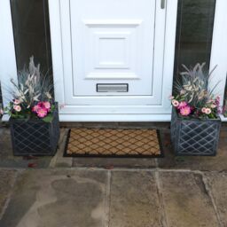 JVL Comfort Tuffscrape Door Mat, 40x70cm, Diamond Grid in Brown - Size: 40 cm x 70 cm - thumbnail 6