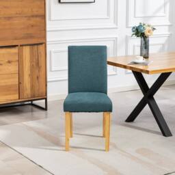 Artemis Home Almont Fabric Dining Chairs - Set of 2 in Teal - Size: 2 Pack - thumbnail 1