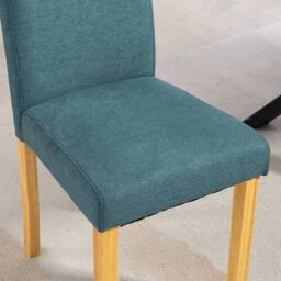 Artemis Home Almont Fabric Dining Chairs - Set of 2 in Teal - Size: 2 Pack - thumbnail 4