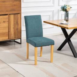 Artemis Home Almont Fabric Dining Chairs - Set of 2 in Teal - Size: 2 Pack - thumbnail 3