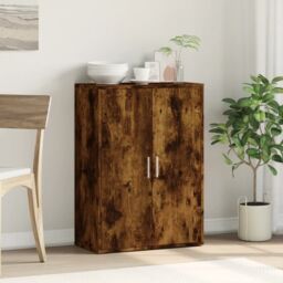 Berkfield Home Sideboard Smoked Oak 60x31x84 cm Engineered Wood in Brown - Size: 60 x 31 x 84 cm - thumbnail 3