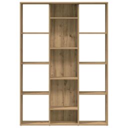 Berkfield Home Room Divider/Book Cabinet Artisan Oak 100x24x140 cm Engineered Wood in Brown - Size: 100 x 24 x 140 cm - thumbnail 5