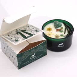 KDMD Hop Hare Crystal Magic Flower Candle - The Magician in Green - thumbnail 2