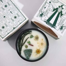KDMD Hop Hare Crystal Magic Flower Candle - The Magician in Green - thumbnail 4
