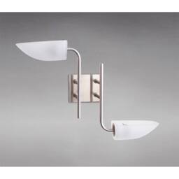 Netlighting Udine Wall Lamp 2 Light G9 Satin Chrome in Grey - thumbnail 2