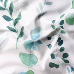 OHS Watercolour Floral Reversible Bedding Set Duvet Cover with Pillowcase in Green - Size: Double - thumbnail 6