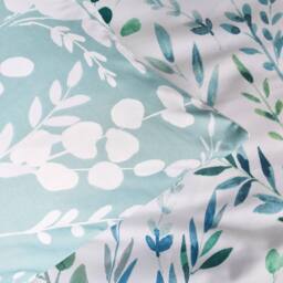 OHS Watercolour Floral Reversible Bedding Set Duvet Cover with Pillowcase in Green - Size: Double - thumbnail 5