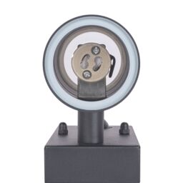 Luceco Outdoor Decorative External Wall Light with PIR Slate Grey - thumbnail 5