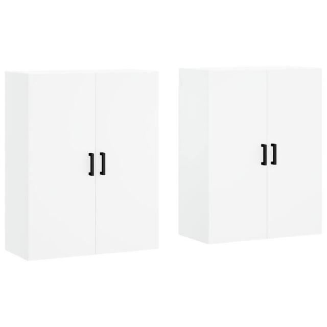 Berkfield Home Wall Mounted Cabinets 2 pcs White 69.5x34x90 cm - image 1