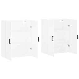 Berkfield Home Wall Mounted Cabinets 2 pcs White 69.5x34x90 cm - thumbnail 4