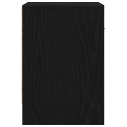 Berkfield Home Bedside Cabinet with Drawer Black 39x28x41 cm in Brown - Size: 39 x 28 x 41 cm - thumbnail 7