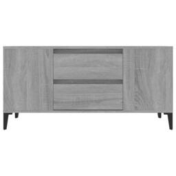 Berkfield Home TV Cabinet Grey Sonoma 102x44.5x50 cm Engineered Wood - thumbnail 6