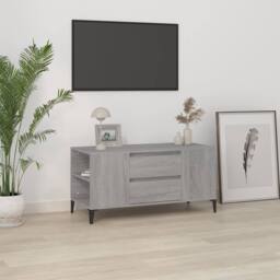 Berkfield Home TV Cabinet Grey Sonoma 102x44.5x50 cm Engineered Wood - thumbnail 2