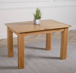 Thats Furniture Hampton 120-160cm Oak Extending Dining Table & 6 Yale Chairs in Brown - thumbnail 3