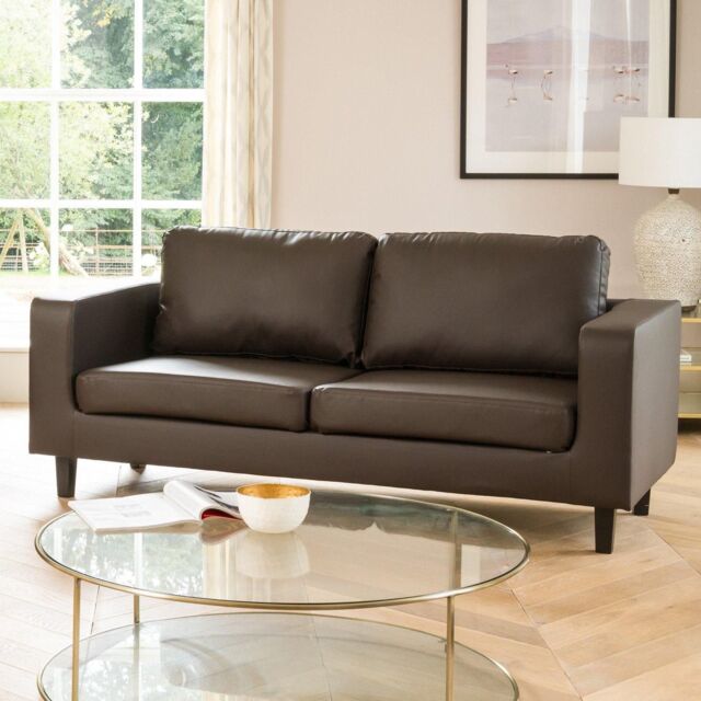 Artemis Home Monmouth 3 Seat Sofa in Brown - image 1