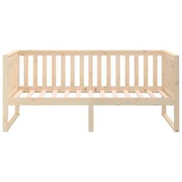 Berkfield Home Day Bed 90x200 cm Solid Wood Pine in Natural - thumbnail 8
