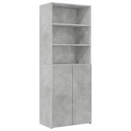 Berkfield Home Storage Cabinet Concrete Grey 70x42.5x225 cm Engineered Wood - thumbnail 6