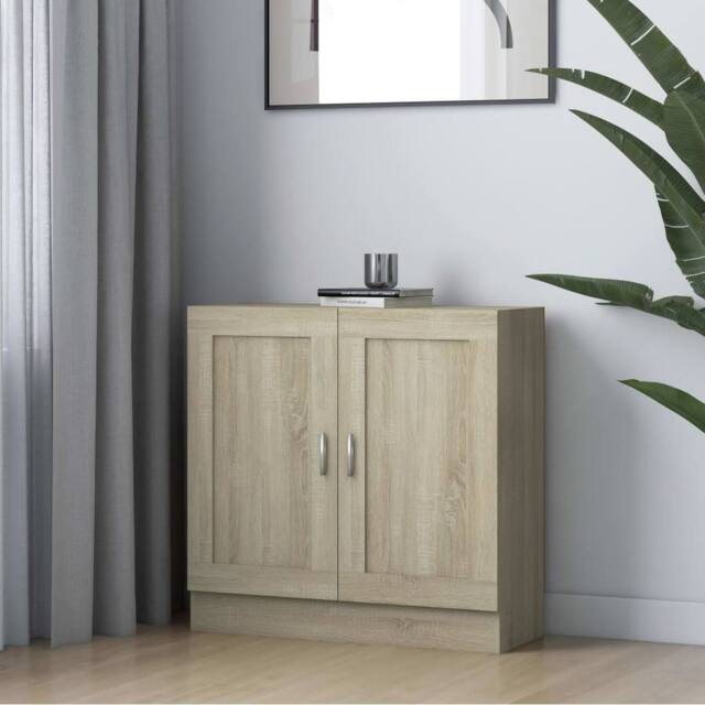 Berkfield Home Book Cabinet Sonoma Oak 82.5x30.5x80 cm Engineered Wood in Brown - image 1