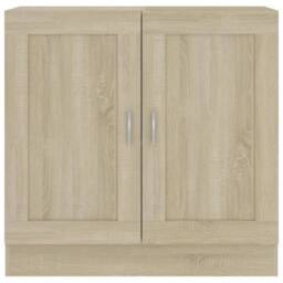 Berkfield Home Book Cabinet Sonoma Oak 82.5x30.5x80 cm Engineered Wood in Brown - thumbnail 6