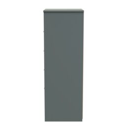 Ready Assembled 2 U Washington 5 Drawer Tall Bedside (Ready Assembled) in Pale Green - thumbnail 2