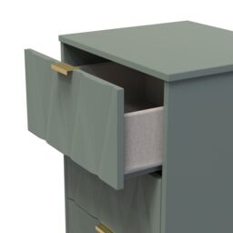 Ready Assembled 2 U Washington 5 Drawer Tall Bedside (Ready Assembled) in Pale Green - thumbnail 5