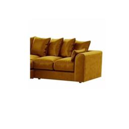 Furniture 786 Plush Velvet 2 Seater Sofa in Mustard - thumbnail 2