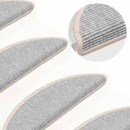 Berkfield Home Stair Mats Self-adhesive 15 pcs 56x17x3 cm Silver - Size: Medium - thumbnail 6