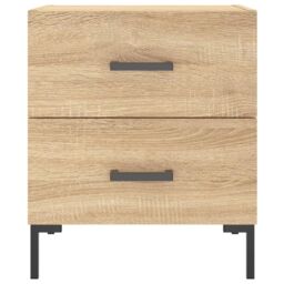 Berkfield Home Bedside Cabinet Sonoma Oak 40x35x47.5 cm Engineered Wood in Brown - thumbnail 6