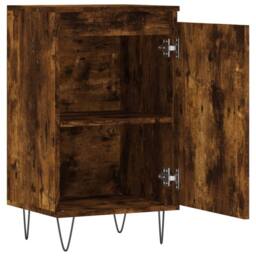 Berkfield Home Sideboard Smoked Oak 40x35x70 cm Engineered Wood in Brown - Size: 40 x 35 x 70 cm - thumbnail 6