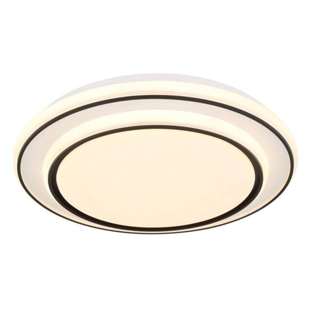 Netlighting Logan Integrated LED Semi Flush Ceiling Light White Matt LED 3000K - image 1