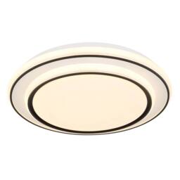Netlighting Logan Integrated LED Semi Flush Ceiling Light White Matt LED 3000K - thumbnail 1