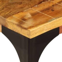 Berkfield Home Durable Coffee Table 100x60x35 cm Solid Reclaimed Wood in Brown - Size: 100 x 60 x 35 cm - thumbnail 7