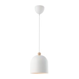 Nordlux Gaston Pendant Light White Metal Bedroom E27 Mains 20cm