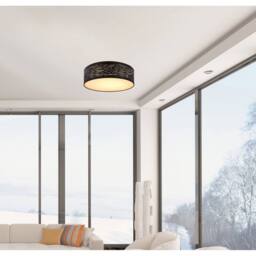 Netlighting Tunno Cylindrical Ceiling Light Black LED 30006000K - thumbnail 3