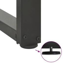 Berkfield Home Modern Bar Table Legs T-Shaped¬†2 pcs Anthracite 50x35x(100-101) in Dark Grey - thumbnail 9