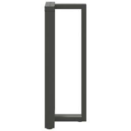 Berkfield Home Modern Bar Table Legs T-Shaped¬†2 pcs Anthracite 50x35x(100-101) in Dark Grey - thumbnail 5