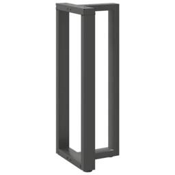 Berkfield Home Modern Bar Table Legs T-Shaped¬†2 pcs Anthracite 50x35x(100-101) in Dark Grey - thumbnail 4