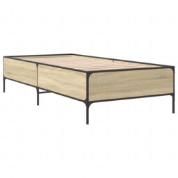 Berkfield Home Bed Frame without Mattress Sonoma Oak 90x200 cm in Brown - thumbnail 6