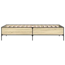 Berkfield Home Bed Frame without Mattress Sonoma Oak 90x200 cm in Brown - thumbnail 5