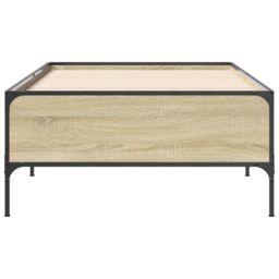 Berkfield Home Bed Frame without Mattress Sonoma Oak 90x200 cm in Brown - thumbnail 4