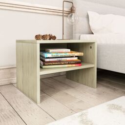 Berkfield Home Bedside Cabinets 2 pcs Sonoma Oak 40x30x30 cm Engineered Wood in Brown - Size: 40 x 30 x 30 cm - thumbnail 2