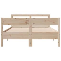 Berkfield Home Decorative Bed Frame without Mattress 120x190 cm Small Double Sol in Light Brown - thumbnail 4