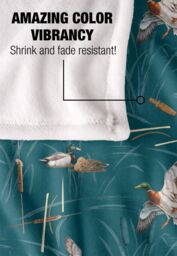 JQ Licensing Bs-Jp Waterfowl Marsh Ducks Hunting Pattern Silky Touch Super Soft Throw Blanket 152 X 127 cm in White - thumbnail 4