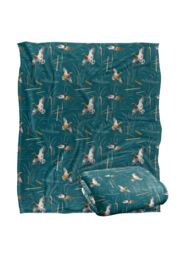 JQ Licensing Bs-Jp Waterfowl Marsh Ducks Hunting Pattern Silky Touch Super Soft Throw Blanket 152 X 127 cm in White - thumbnail 2